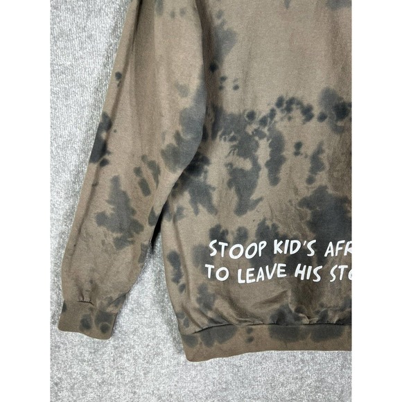 Nickelodeon Hey Arnold Stoop Kid Football‎ Head Tie Dye Hoodie Mens Medium Brown - Picture 14 of 16